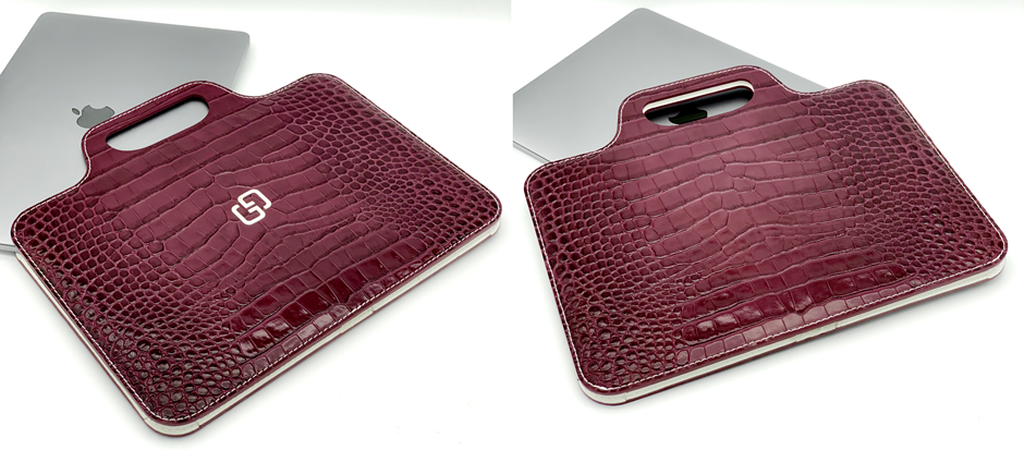 Купить Эксклюзивная Сумка для MacBook Plum Alligator Элитный Подарок Чехол для MacBook Pro Air 12" Украина Киев Днепр Одесса Харьков